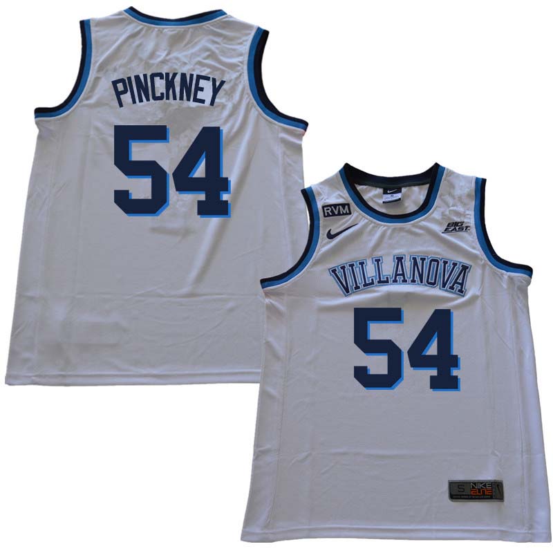 2018 Men #54 Ed Pinckney Willanova Wildcats College Basketball Jerseys Sale-White